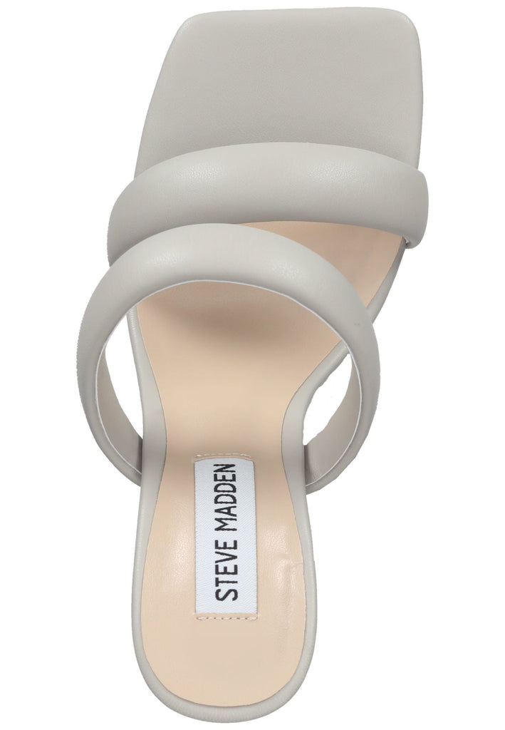 Steve Madden Pantoletten Lederimitat Hellgrau