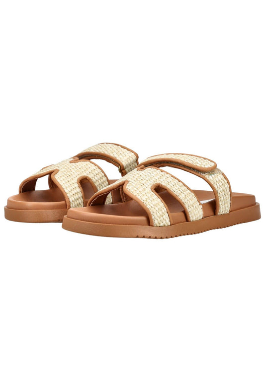 Steve Madden Pantoletten Lederimitat Natur