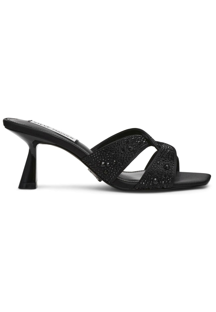 Steve Madden Pantoletten Lederimitat/Textil Schwarz