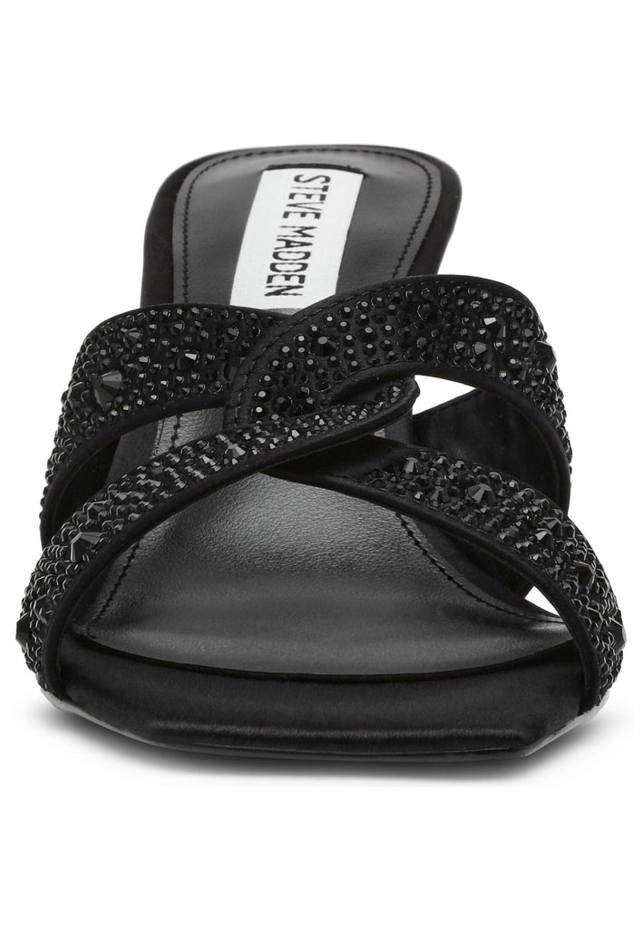 Steve Madden Pantoletten Lederimitat/Textil Schwarz