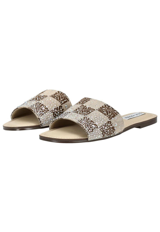 Steve Madden Pantoletten Textil Braun
