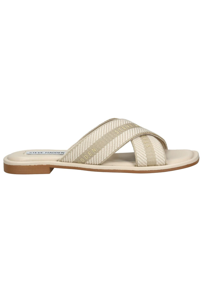 Steve Madden Pantoletten Textil Creme