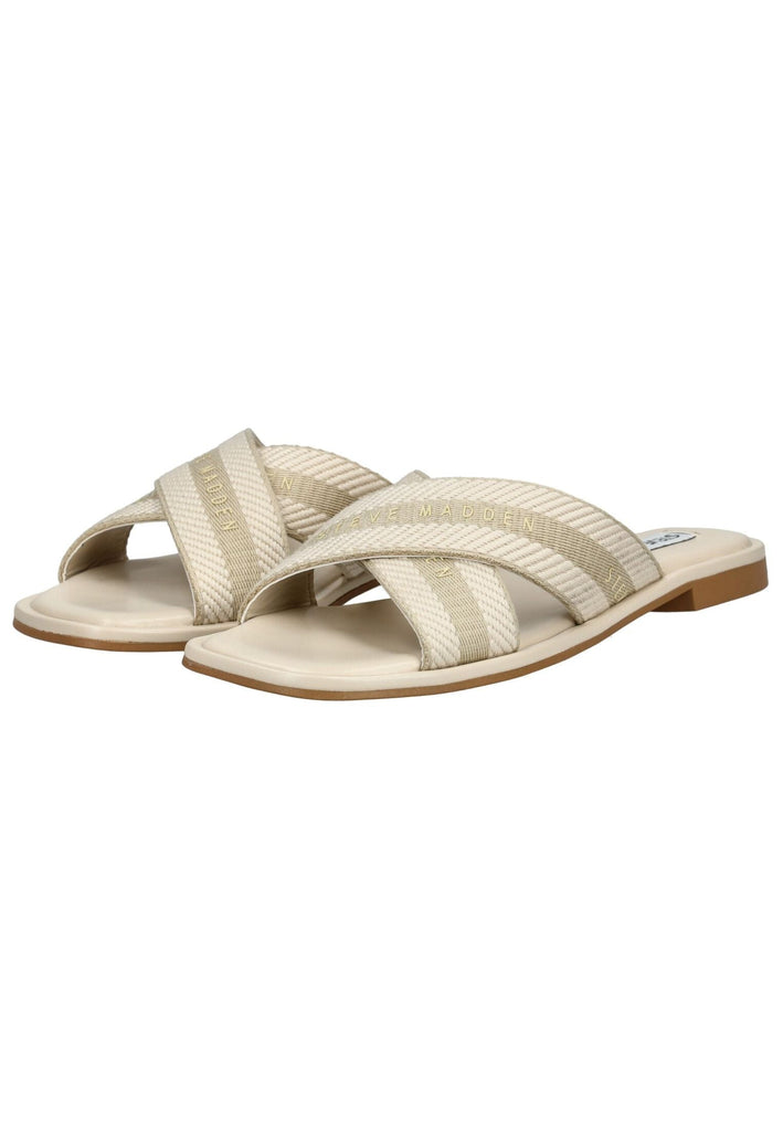 Steve Madden Pantoletten Textil Creme