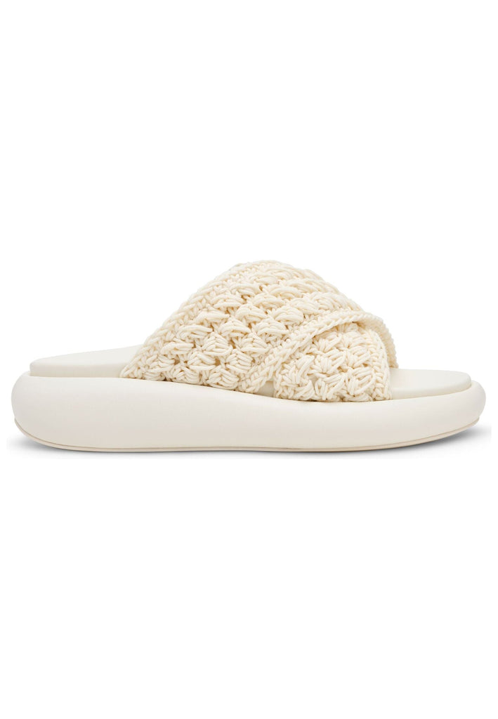 Steve Madden Pantoletten Textil Creme