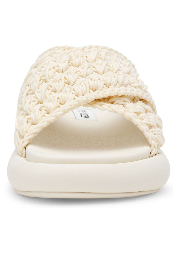 Steve Madden Pantoletten Textil Creme