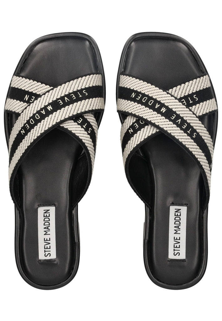 Steve Madden Pantoletten Textil Schwarz