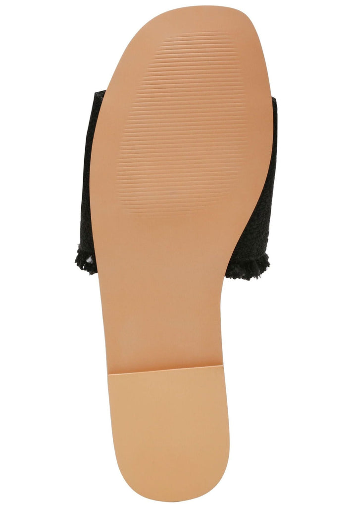 Steve Madden Pantoletten Textil Schwarz