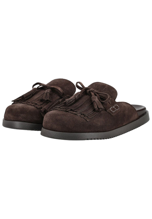 Steve Madden Pantoletten Veloursleder Dunkelbraun