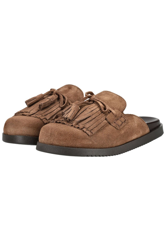 Steve Madden Pantoletten Veloursleder Taupe