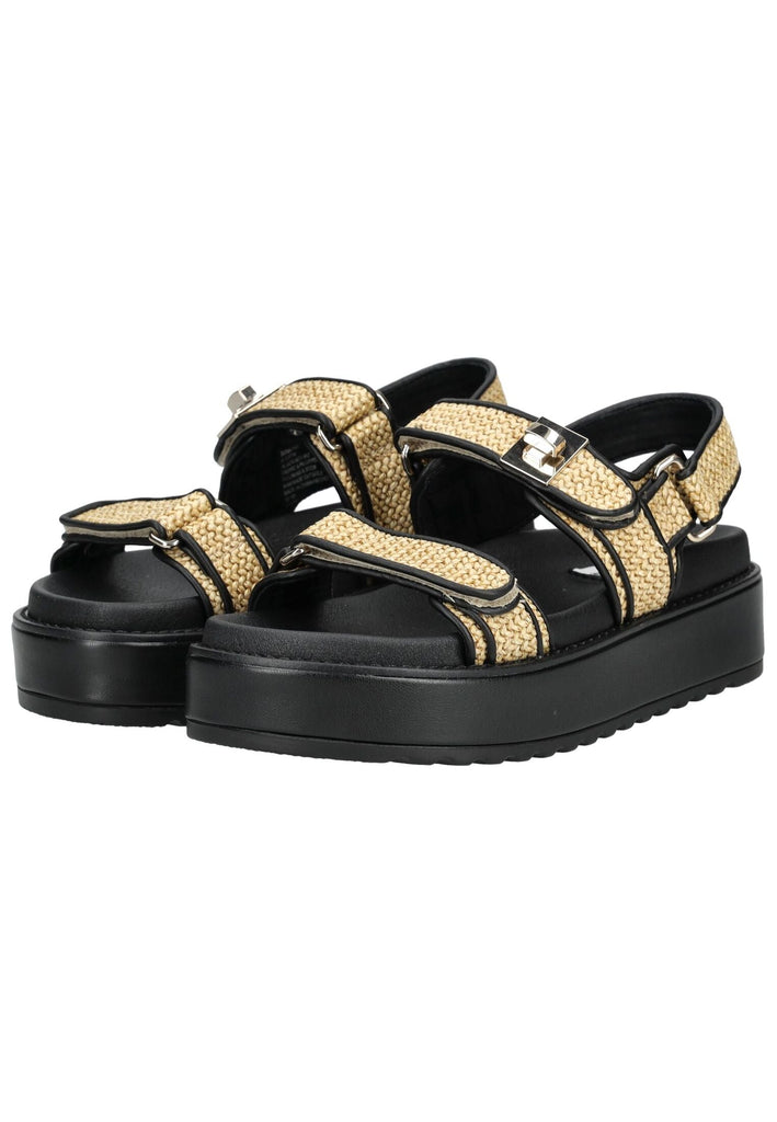 Steve Madden Sandalen Lederimitat Schwarz/Beige