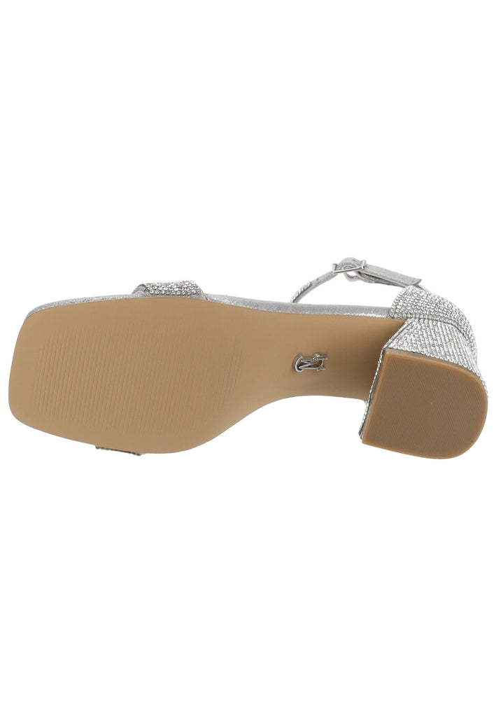 Steve Madden Sandalen Lederimitat/Textil Silber