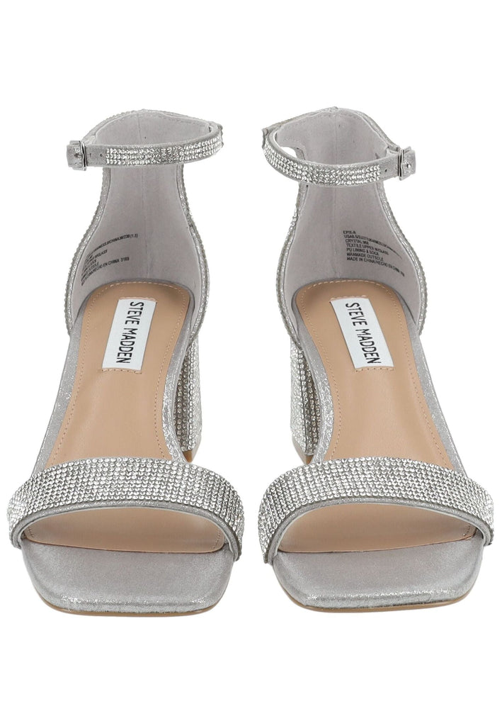 Steve Madden Sandalen Lederimitat/Textil Silber