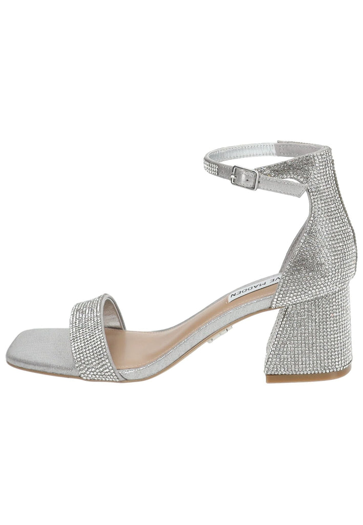 Steve Madden Sandalen Lederimitat/Textil Silber