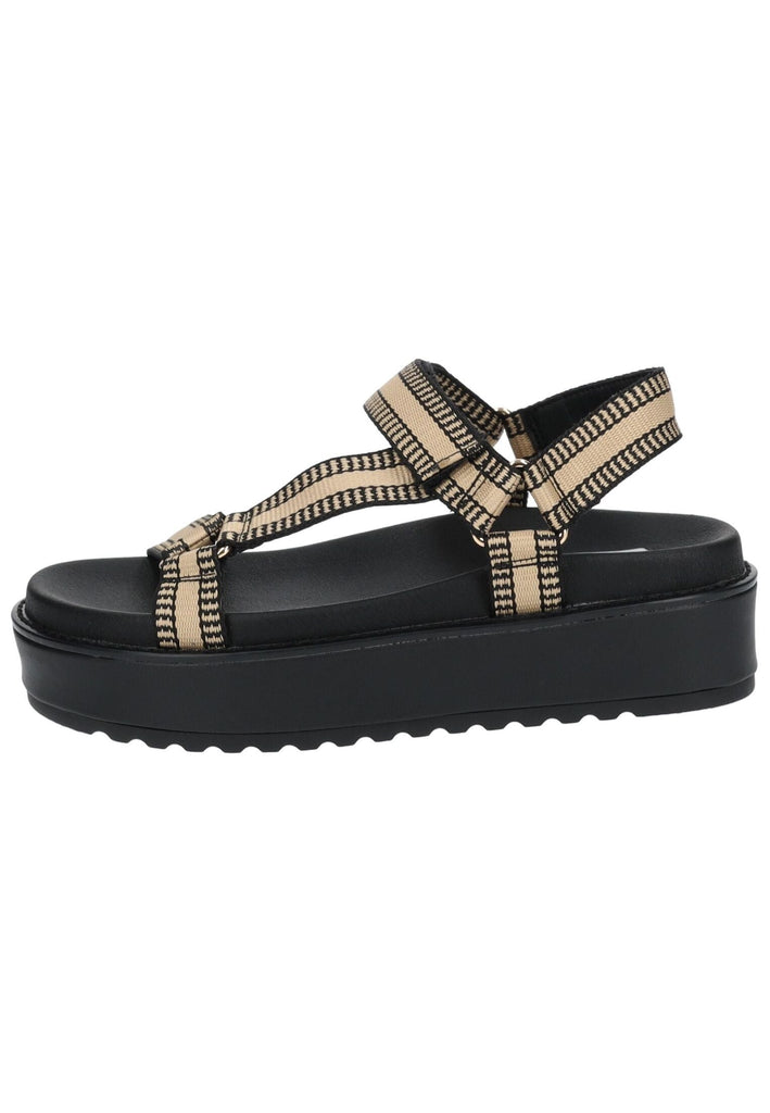 Steve Madden Sandalen Textil Schwarz/Beige