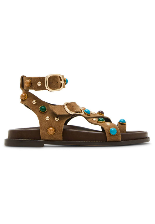 Steve Madden Sandalen Veloursleder Taupe