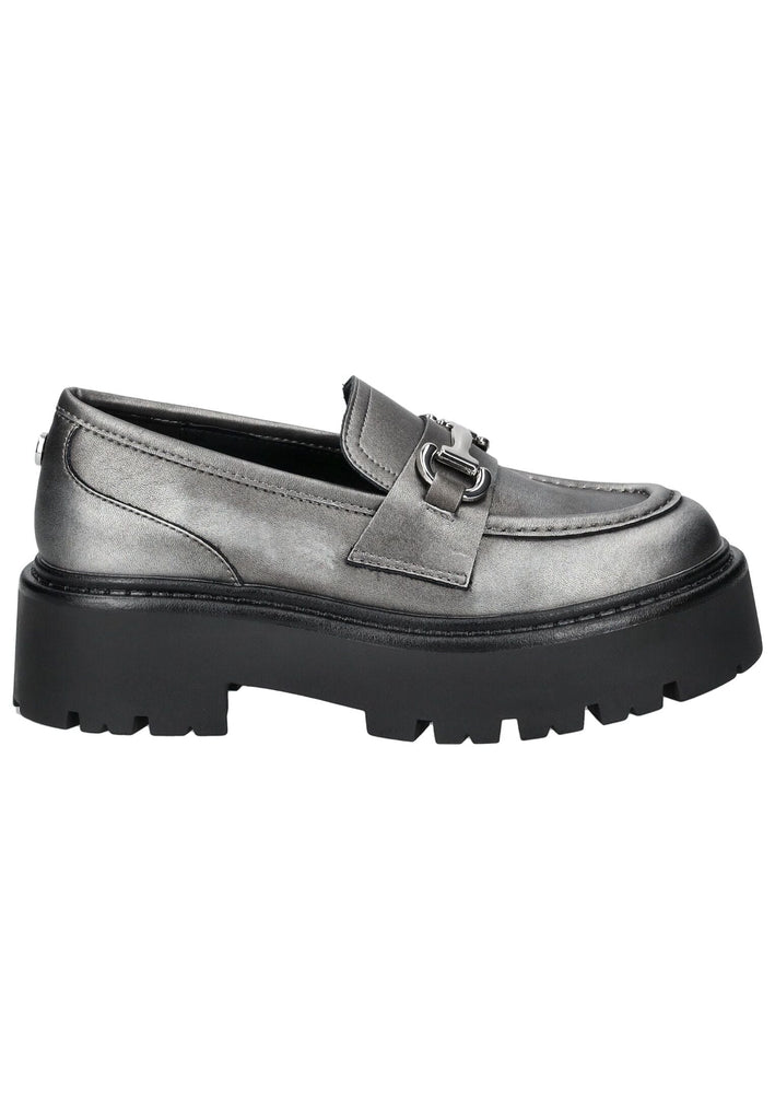 Steve Madden Slipper Leder Pewter