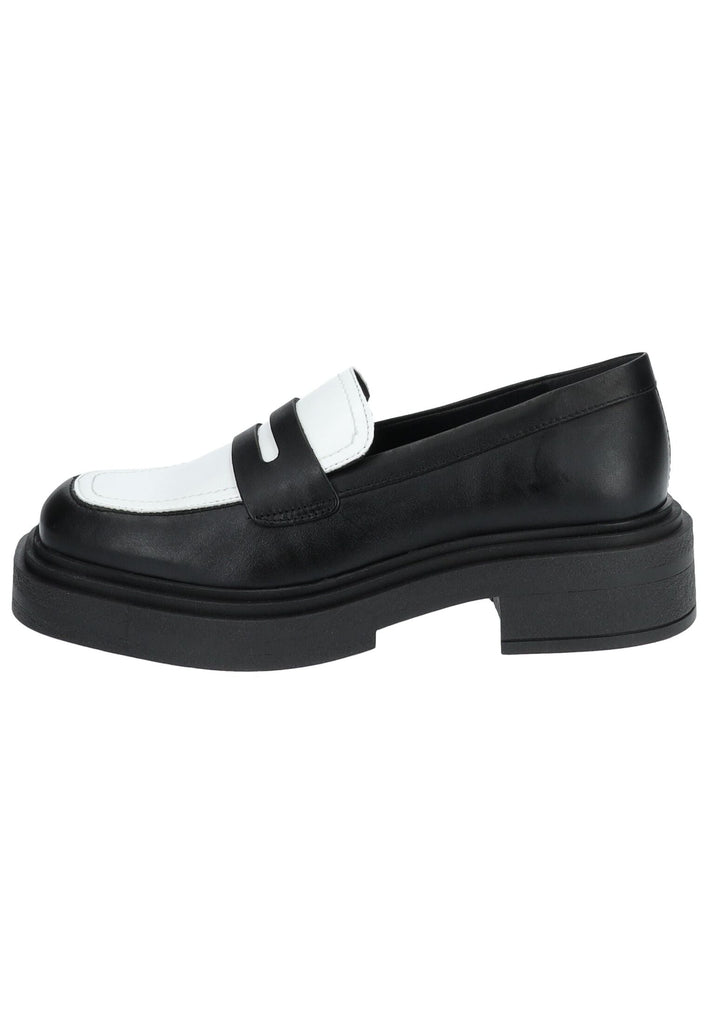 Steve Madden Slipper Leder/Synthetik Schwarz/Weiß