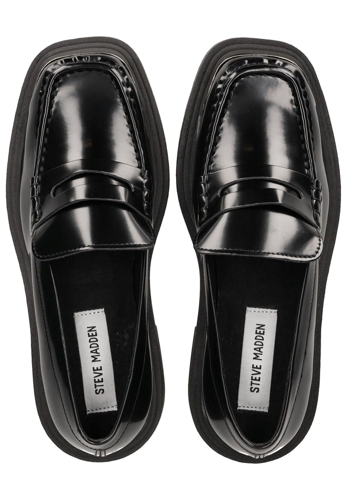 Steve Madden Slipper Lederimitat Schwarz Lack
