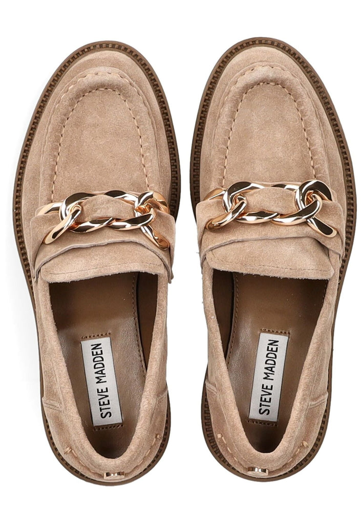 Steve Madden Slipper Veloursleder Tan