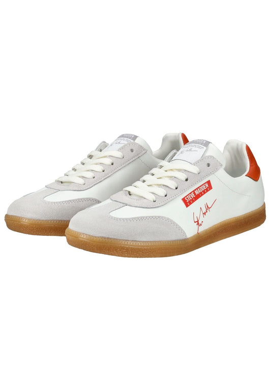 Steve Madden Sneaker Leder Weiß/Orange
