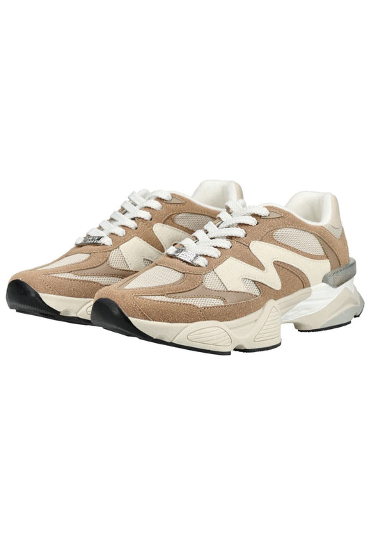 Steve Madden Sneaker Lederimitat Braun/Weiß