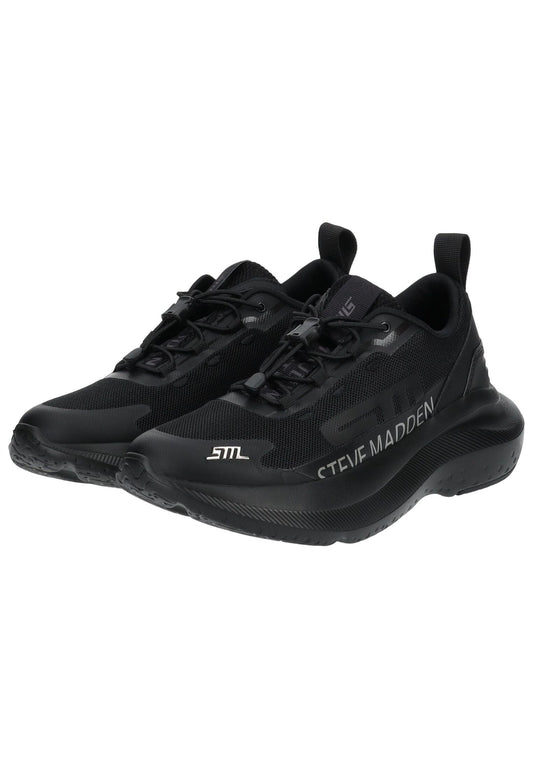 Steve Madden Sneaker Lederimitat/Mesh Schwarz/Schwarz