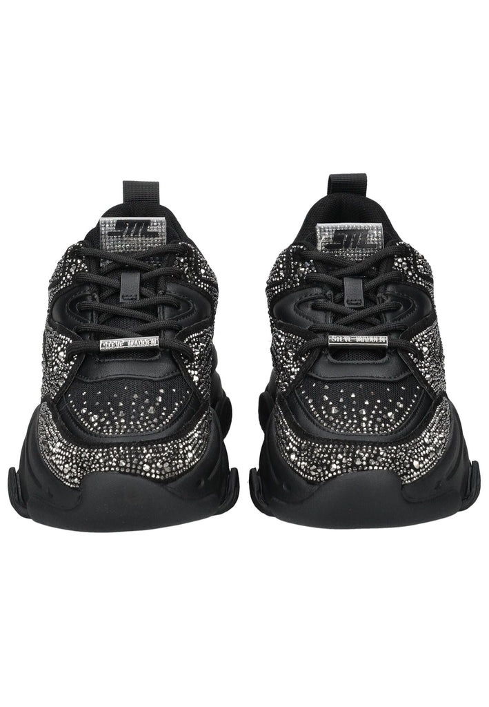 Steve Madden Sneaker Lederimitat/Mesh Schwarz/Silber