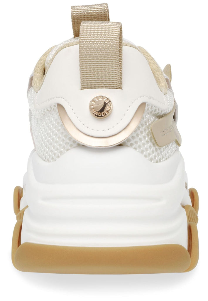 Steve Madden Sneaker Lederimitat/Mesh Weiß/Beige