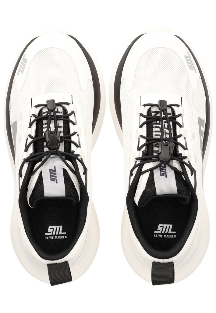 Steve Madden Sneaker Lederimitat/Mesh Weiß/Schwarz