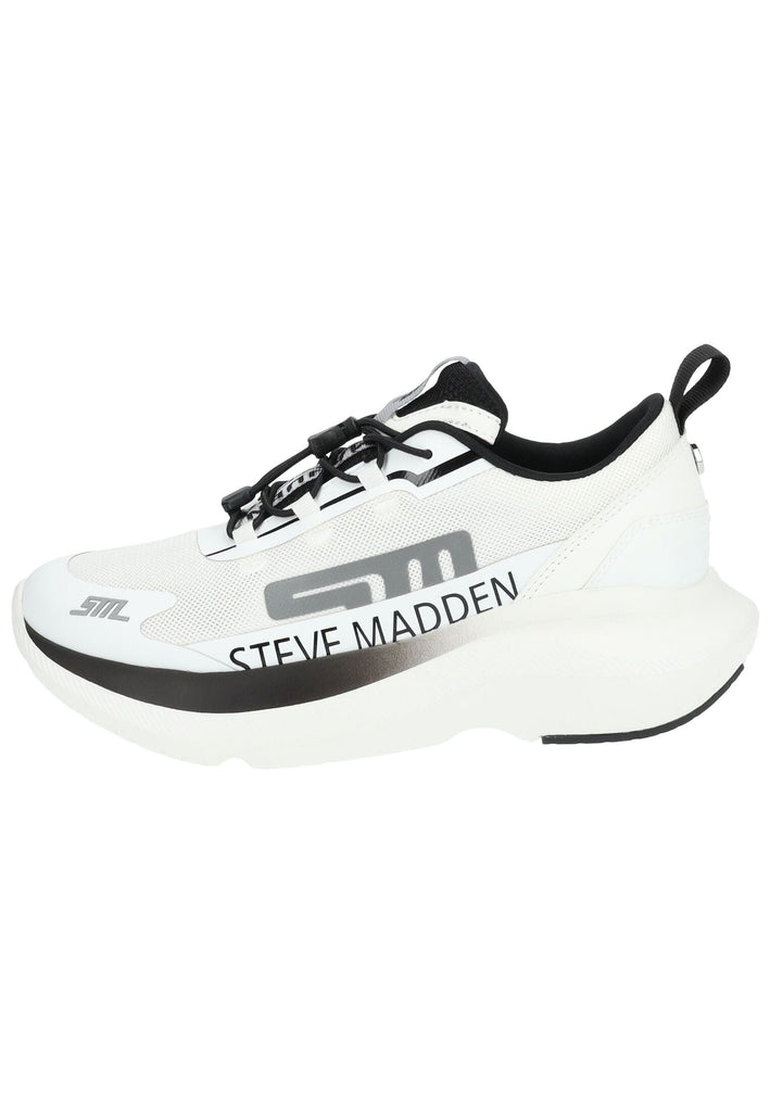 Steve Madden Sneaker Lederimitat/Mesh Weiß/Schwarz
