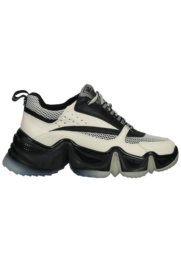 Steve Madden Sneaker Lederimitat Schwarz/Beige