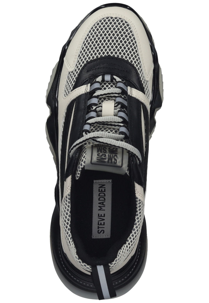 Steve Madden Sneaker Lederimitat Schwarz/Beige