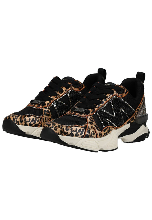 Steve Madden Sneaker Lederimitat Schwarz/Braun