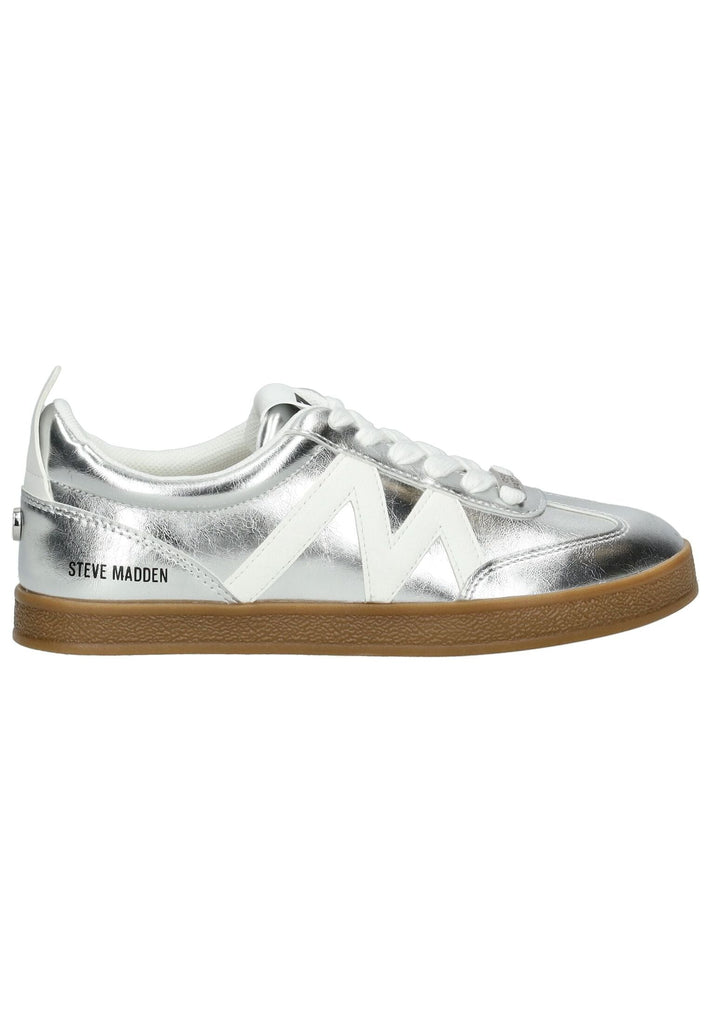 Steve Madden Sneaker Lederimitat Silber