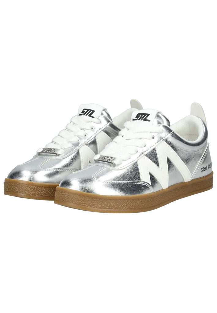 Steve Madden Sneaker Lederimitat Silber