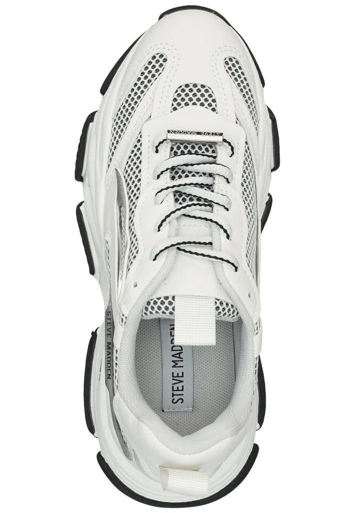 Steve Madden Sneaker Lederimitat Silber/Weiß