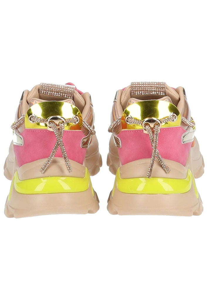 Steve Madden Sneaker Lederimitat/Textil Beige/Orange