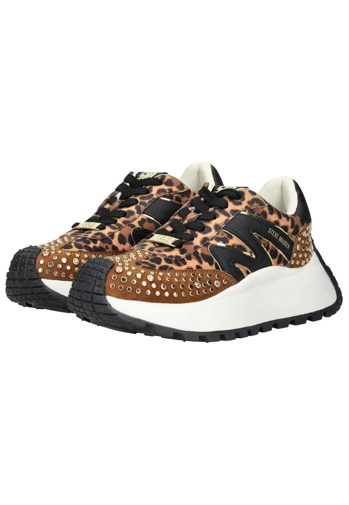 Steve Madden Sneaker Lederimitat/Textil Braun/Schwarz
