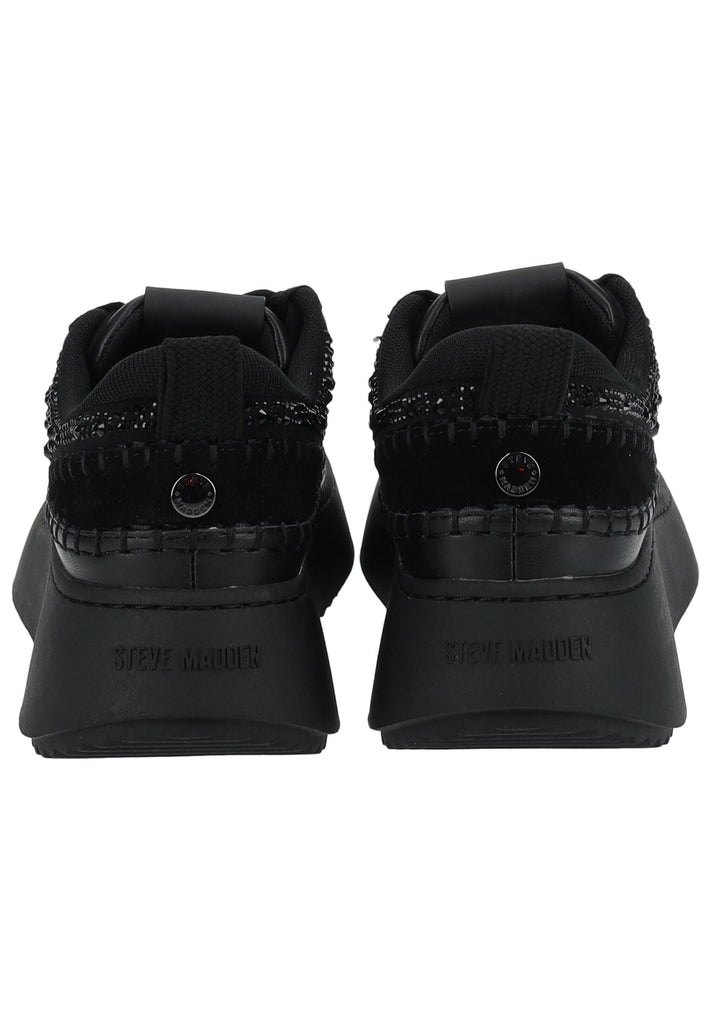 Steve Madden Sneaker Lederimitat/Textil Schwarz/Schwarz