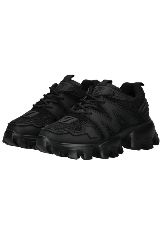 Steve Madden Sneaker Lederimitat/Textil Schwarz/Schwarz