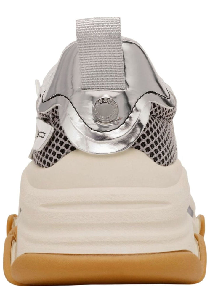 Steve Madden Sneaker Lederimitat/Textil Silber
