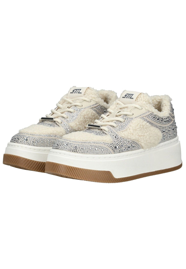 Steve Madden Sneaker Lederimitat/Textil Silber