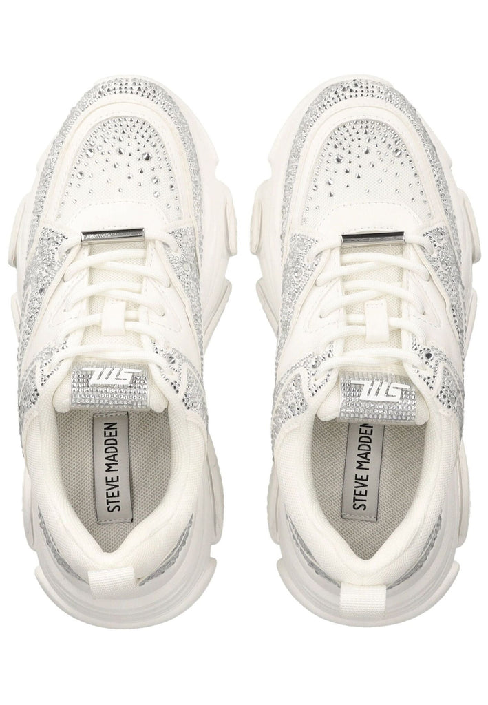 Steve Madden Sneaker Lederimitat/Textil Weiß