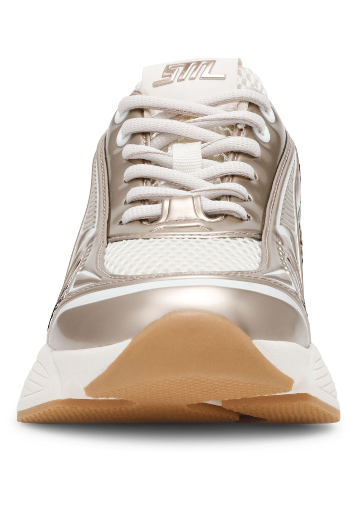 Steve Madden Sneaker Lederimitat/Textil Weiß/Gold