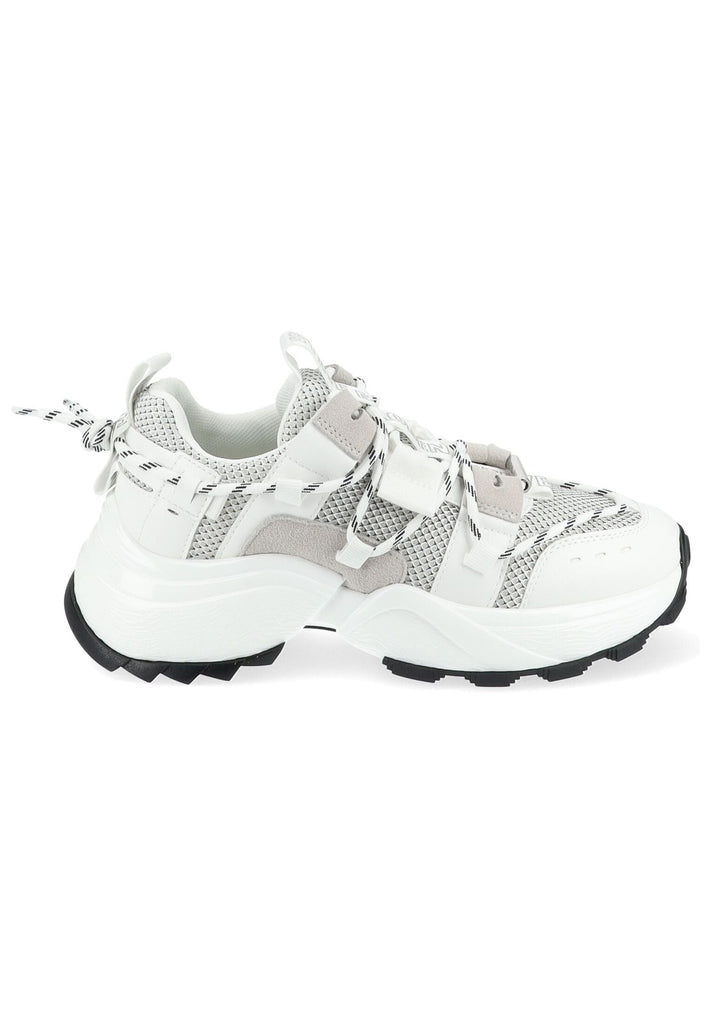 Steve Madden Sneaker Lederimitat/Textil Weiß/Grau