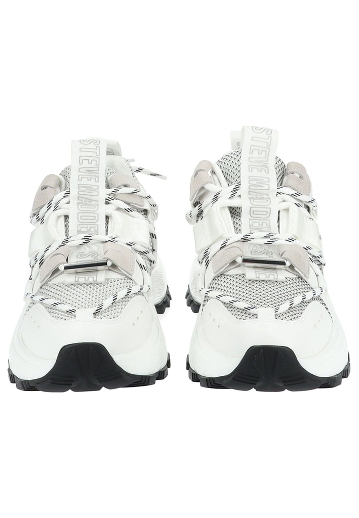 Steve Madden Sneaker Lederimitat/Textil Weiß/Grau