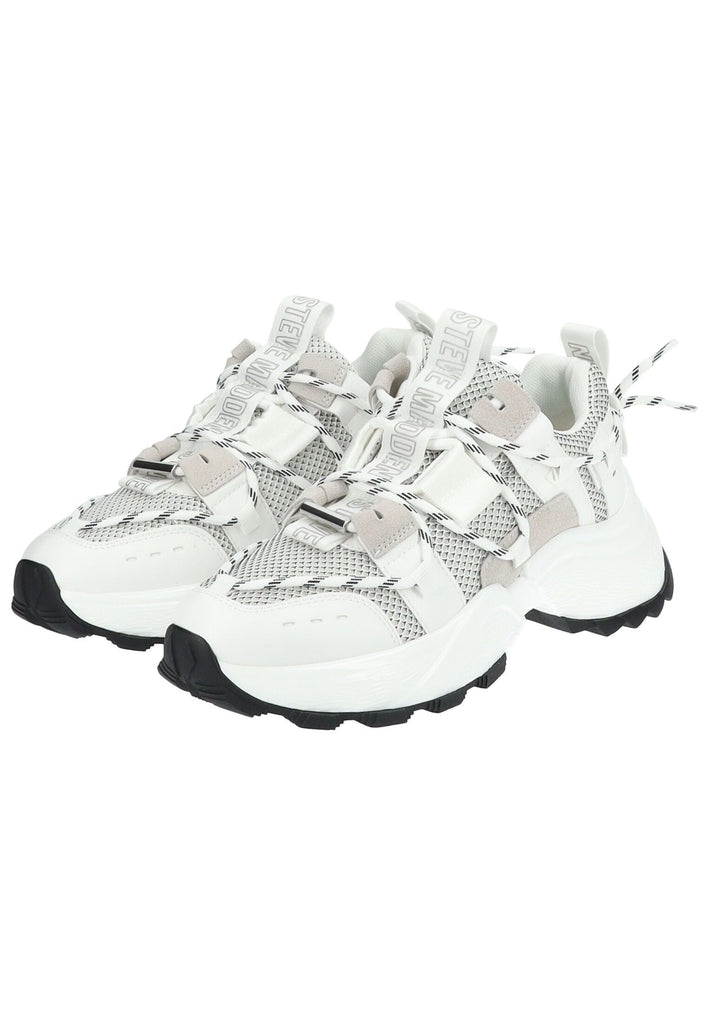 Steve Madden Sneaker Lederimitat/Textil Weiß/Grau