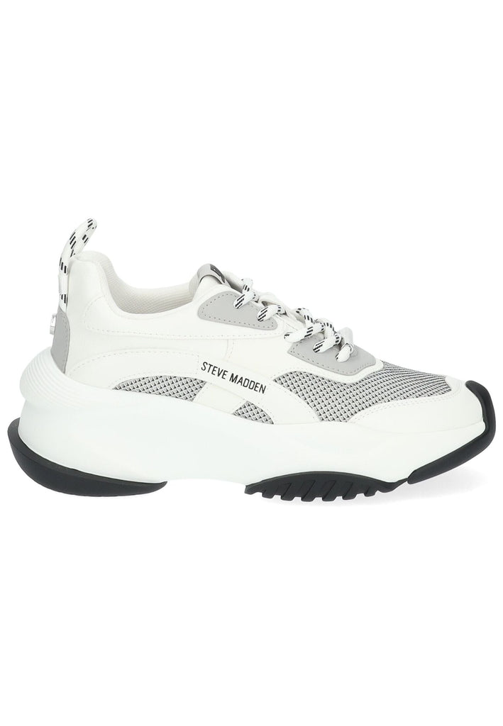 Steve Madden Sneaker Lederimitat/Textil Weiß/Grau