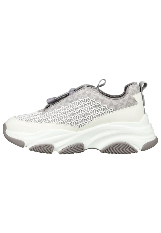 Steve Madden Sneaker Lederimitat/Textil Weiß/Grau