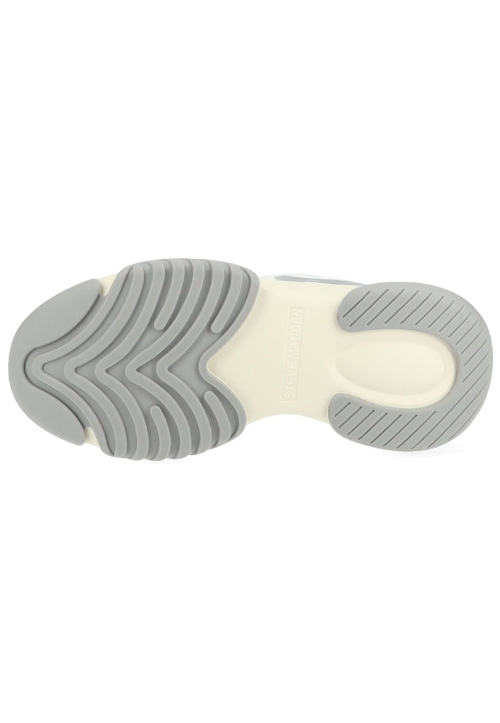 Steve Madden Sneaker Lederimitat/Textil Weiß/Silber